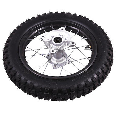 Диск колесный R12 задний 1.6-12 (спицы) (диск.) + шина для мотоцикла TTR110