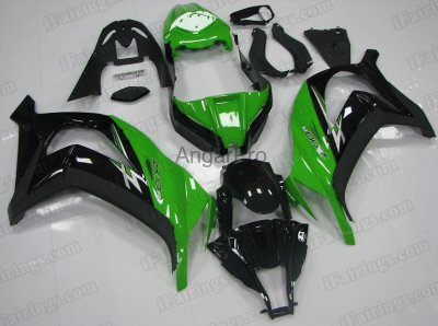 Комплект пластика для мотоцикла Kawasaki ZX-10R 11-15 Зелено-Чёрный