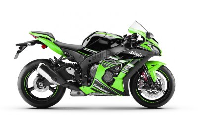 Комплект пластика для мотоцикла Kawasaki ZX-10R 16-18 Зелено-Чёрный KRT