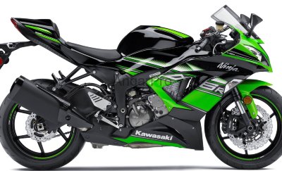 Комплект пластика для мотоцикла Kawasaki ZX-6R 13-15 Зелено-Черный KRT