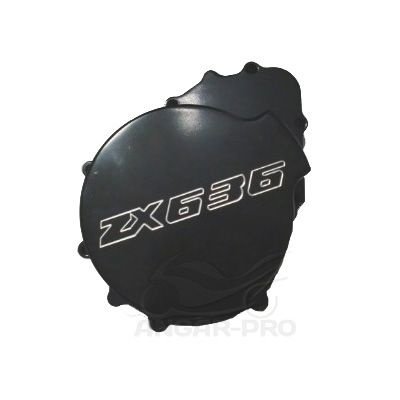 Крышка генератора для мотоцикла Kawasaki ZX-6R 03-04 Black