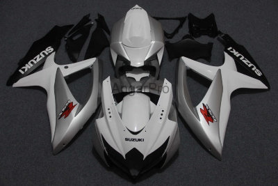Комплект пластика для мотоцикла Suzuki GSX-R600,750 08-10 Бело-Серебрянный COLOR+