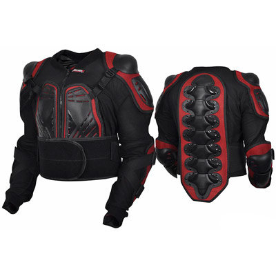 Моточерепаха MICHIRU Protection Jacket черно-красный