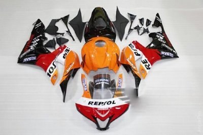Комплект пластика для мотоцикла Honda CBR600RR 07-08 Repsol оранжевый