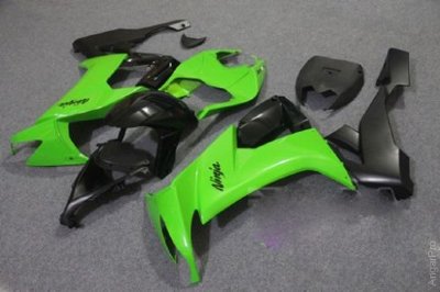 Комплект пластика для мотоцикла Kawasaki ZX-10R 08-09 Зелено-Черный
