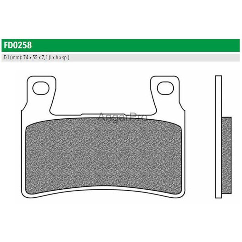 Тормозные колодки дисковые Newfren FD0258TS ROAD TOURING SINTERED (FDB2114ST FDB2079) по лучшей цене