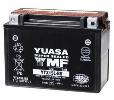 Мото аккумулятор Yuasa YTX15L-BS