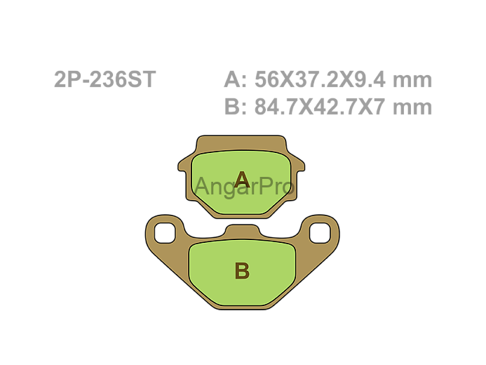 Тормозные колодки NISSIN 2P-236ST-MX по лучшей цене