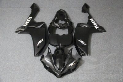 Комплект пластика для мотоцикла Yamaha YZF-R1 07-08 Черный с  Черным матовым