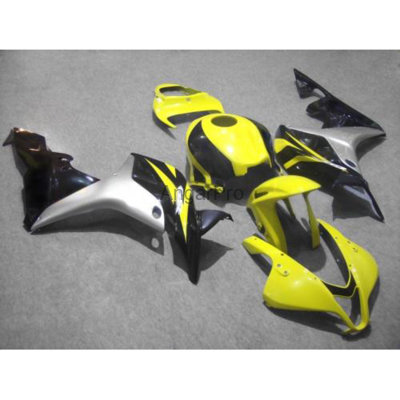 Комплект пластика для мотоцикла Honda CBR600RR 07-08 Желто-Черно-Серебрянный