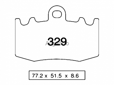 Тормозные колодки NISSIN 2P-329ST