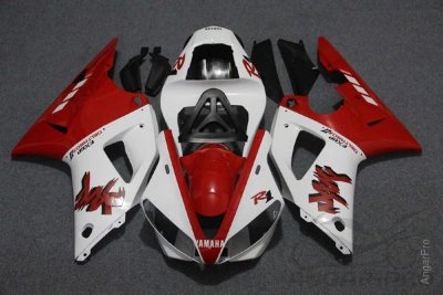 Комплект пластика для мотоцикла Yamaha YZF-R1 00-01 Красно-Белый