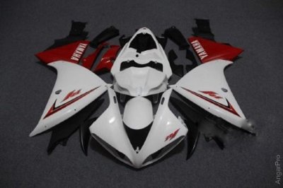 Комплект пластика для мотоцикла Yamaha YZF-R1 09-11 Бело-Красный