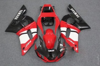 Комплект пластика для мотоцикла Yamaha YZF-R6 98-02 Красно-Черный