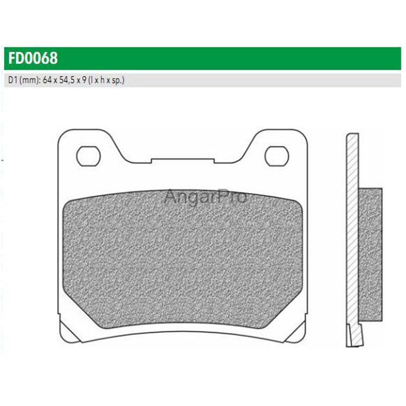 Тормозные колодки дисковые Newfren FD0068BT ROAD TOURING ORGANIC (FDB337P) по лучшей цене
