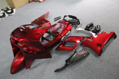 Комплект пластика для мотоцикла Kawasaki ZZR400,600 93-07 Красный COLOR+