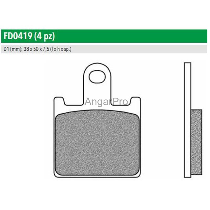 Тормозные колодки дисковые Newfren FD0419TS ROAD TOURING SINTERED (FDB2220ST) по лучшей цене
