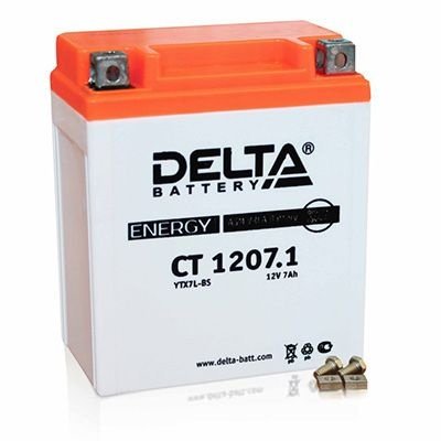 Мотоаккумулятор Delta СТ 1207,1