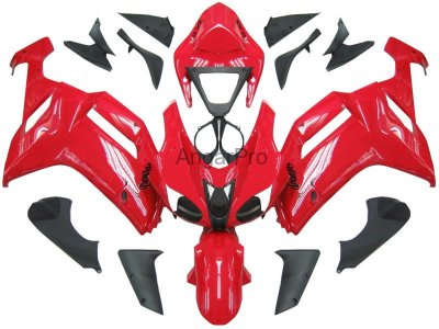 Комплект пластика для мотоцикла Kawasaki ZX-6R 07-08 Красный Заводской