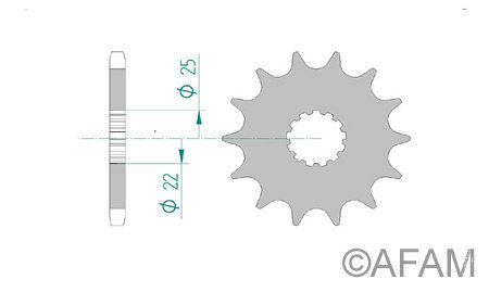 AFAM мото звезда ведущая afam 28401oem-16
