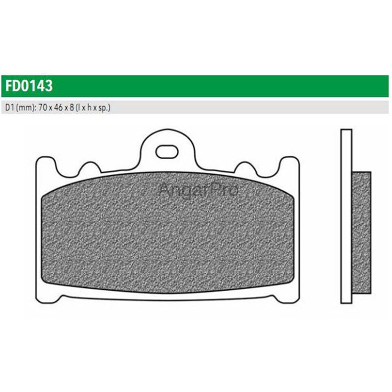 Тормозные колодки дисковые Newfren FD0143BT ROAD TOURING ORGANIC (FDB574P) по лучшей цене