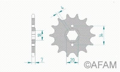 AFAM мото звезда ведущая afam 20203-13