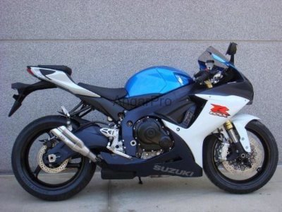 Комплект пластика для мотоцикла Suzuki GSX-R600,750 11-19 Сине-Бело-Черный