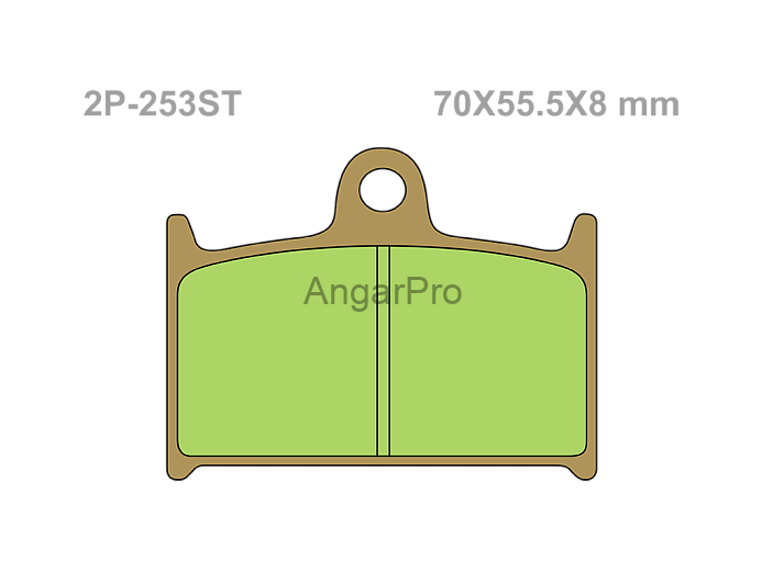 Тормозные колодки NISSIN 2P-253ST по лучшей цене