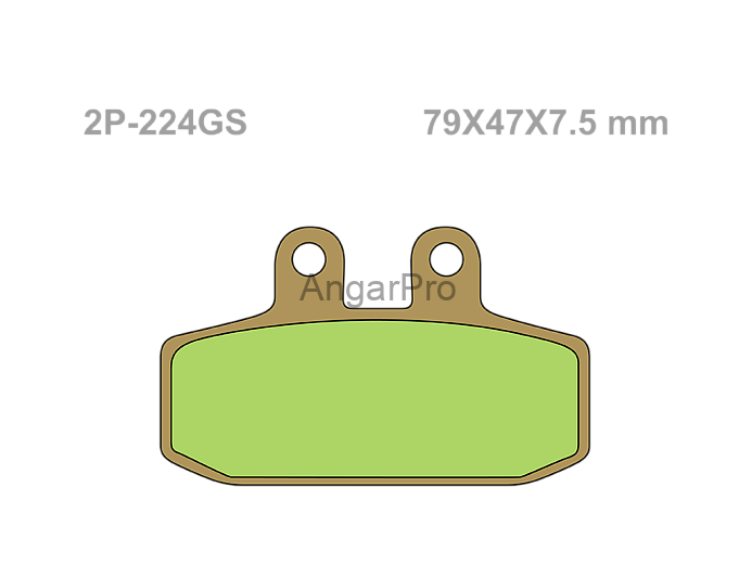 Тормозные колодки NISSIN 2P-224GS по лучшей цене