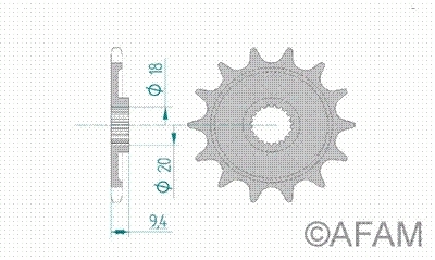 AFAM мото звезда ведущая afam 20205-12