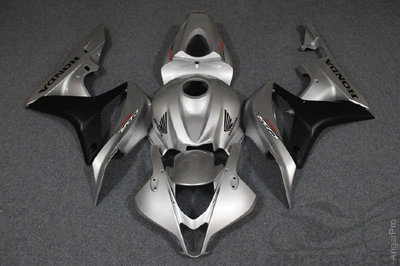 Комплект пластика для мотоцикла Honda CBR600RR 07-08 Черно-Серебристый