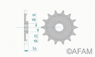 AFAM мото звезда ведущая afam 20205-13