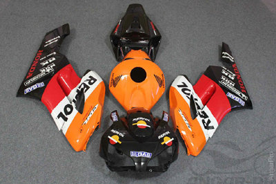Комплект пластика для мотоцикла Honda CBR1000RR 04-05 Repsol оранжевый