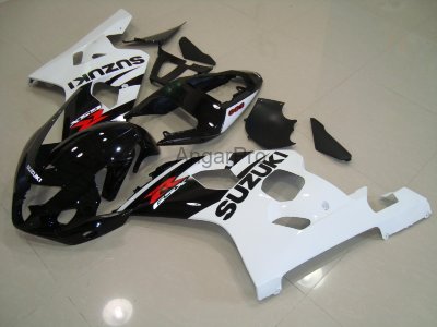 Комплект пластика для мотоцикла Suzuki GSX-R600,750 04-05 Черно-Белый