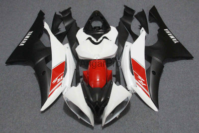 Комплект пластика для мотоцикла Yamaha YZF-R6 08-15 Бело-Красно-Черный