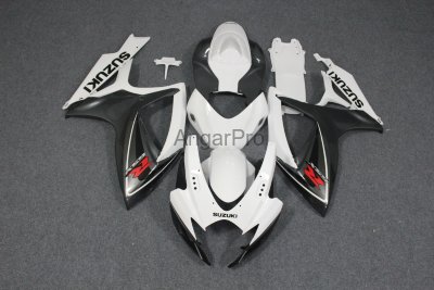 Комплект пластика для мотоцикла Suzuki GSX-R600,750 06-07 Бело-Серебрянный