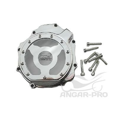 Крышка генератора для мотоцикла Suzuki GSX-R600/750 04-05, GSX-R1000 03-04 Chrome/Transparent