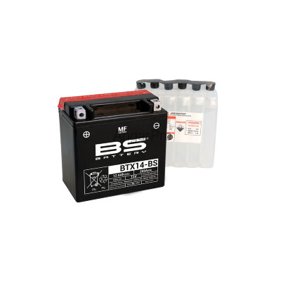 Мотоаккумулятор BS-battery BTX14-BS AGM (YTX14-BS)