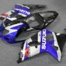 Комплект пластика для мотоцикла Suzuki GSX-R1000 00-02 Сине-Черно-Серебристый