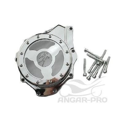 Крышка генератора для мотоцикла Suzuki GSX-R1300 Hayabusa 99-15 Chrome/Transparent