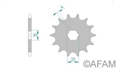 AFAM мото звезда ведущая afam 20303-09