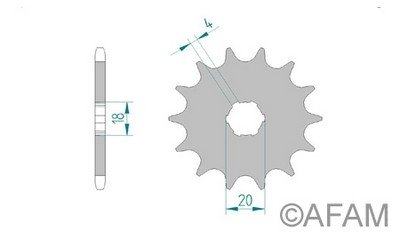 AFAM мото звезда ведущая afam 20303-10
